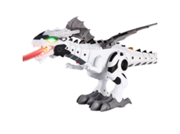 Ats brinquedo de Dragão Robô com Névoa Spray para Crianças Dinossauro Andante Que Respira Fogo com Luzes e Sons