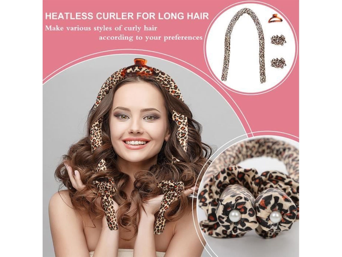 Haste de ondulação sem calor Conjunto de modelador de cabelo preguiçoso deixa o cabelo macio e brilhante - Biebeiata 02 S/MARCA