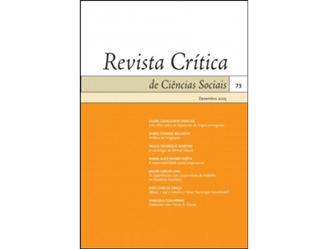 Livro Revista Crítica de Ciências Sociais - n.º 73 .