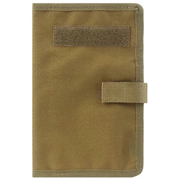 Estojo Impermeável Para Caderno Tático, Para Diário De Bordo Para Atividades Ao Ar Livre, Para Agenda Em Tecido Oxford, Cor Cáqui