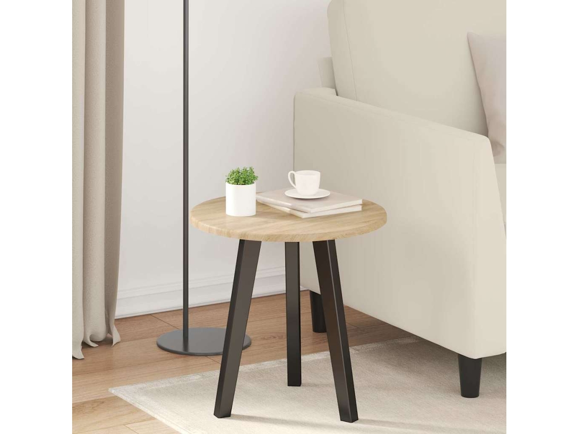 Vidaxl Tampo De Mesa Ø 40 X 1,5 Cm Redondo Derivados De Madeira