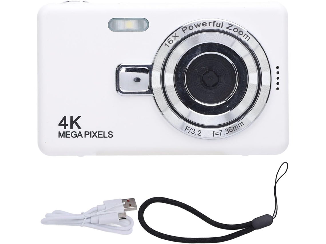 Câmera Digital 4k de 50 Mp, Zoom de 16x, Tela de 2,4 Polegadas SFUSHOS