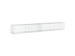 Gabion Basket, Gabion Baskets Vidaxl Prateado Ferro (400 X 50 X 50 Cm)
