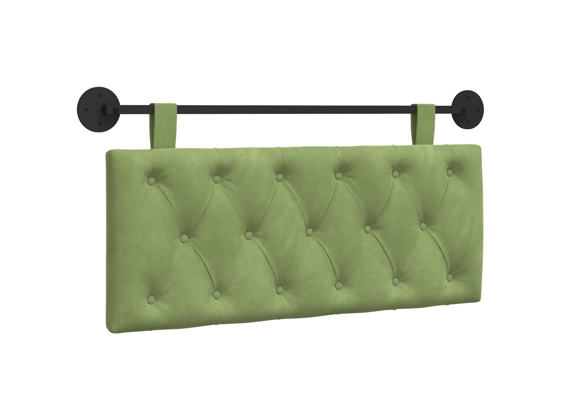 Conjunto 1 Cabeceira Moderna Vidaxl Verde Veludo (110 X 55 X 7 Cm)