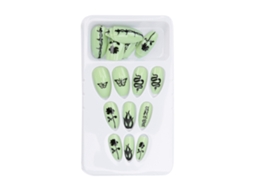 24pcs Unhas Falsas De Arte Coloridas De Capa Completa Longas Para Salão De Unhas Diy N10