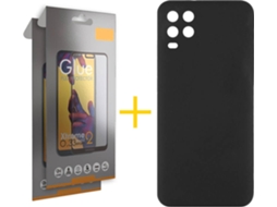 Capa e 2 Películas Xiaomi Mi 10 Lite ACCETEL Liso Preto
