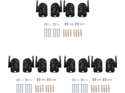 Conjunto de 12 Peças de Suporte Universal para Alto falante Montado na Parede e no Teto com Grampo. SFUSHOS