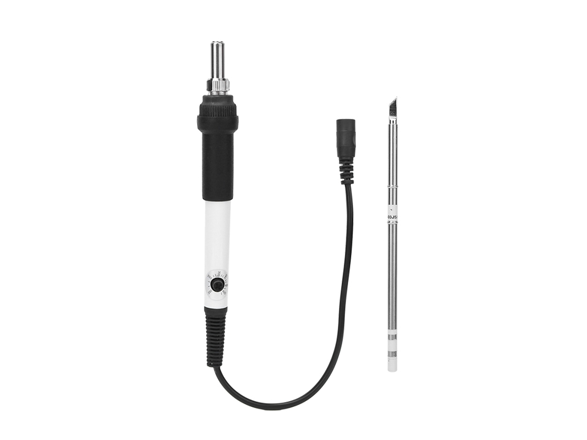 Plancha de Soldadura Eléctrica com Temperatura Ajustável 200 400℃ 12 24v Kit Diy para Soldar Ferramenta de Aquecimento Rápido Branca S/MARCA