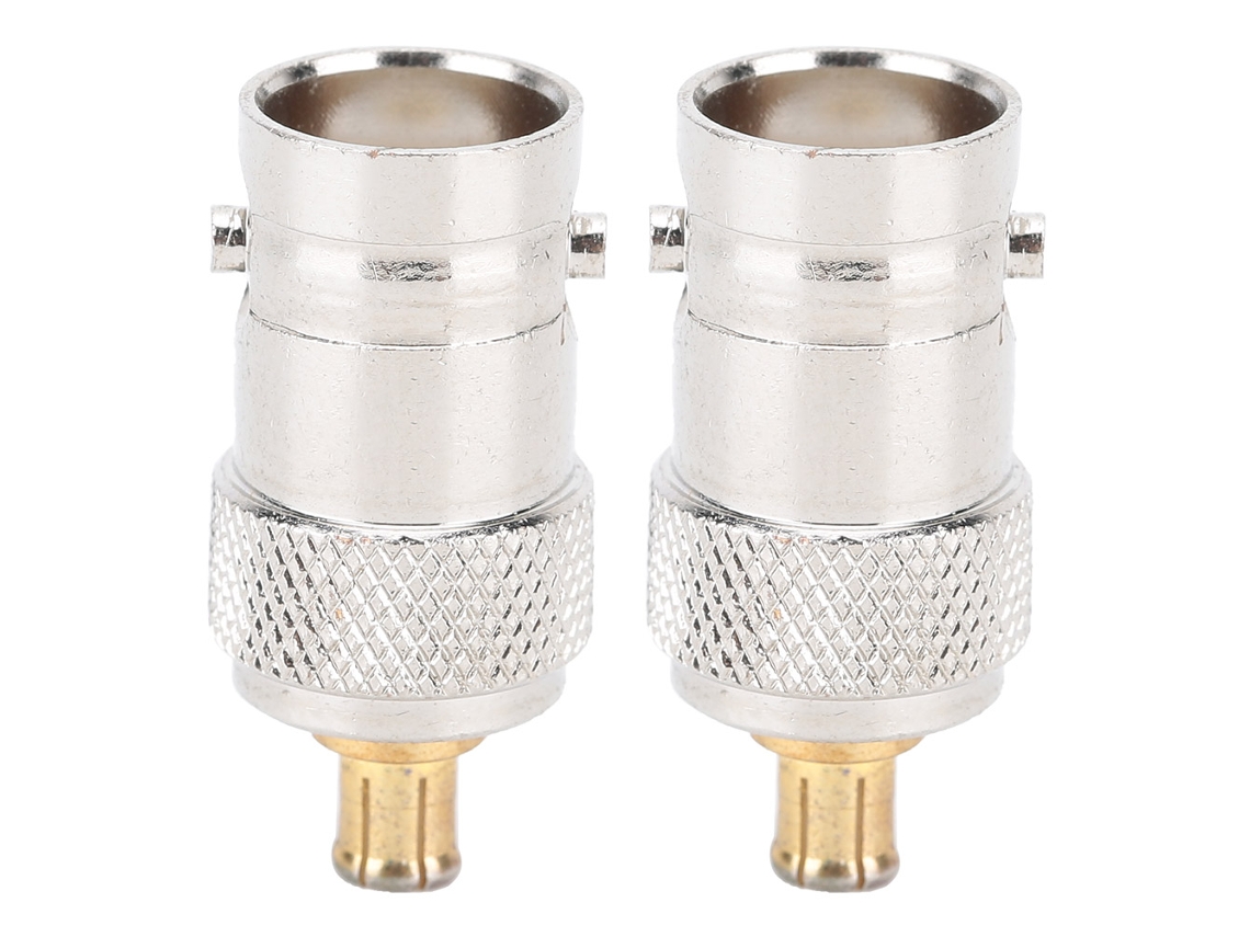 Aetheria 2pcs Adaptador Coaxial Rf Fêmea Bmc para Macho Mcx Conector Conversor