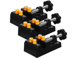 Mini Torno de Mesa Topbathy 3 peças, liga de alumínio, multifuncional para artesanato, reparo (S)