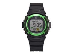Reloj Casual Para Hombres Estudiantes Con Correa De Silicona Impermeable Verde