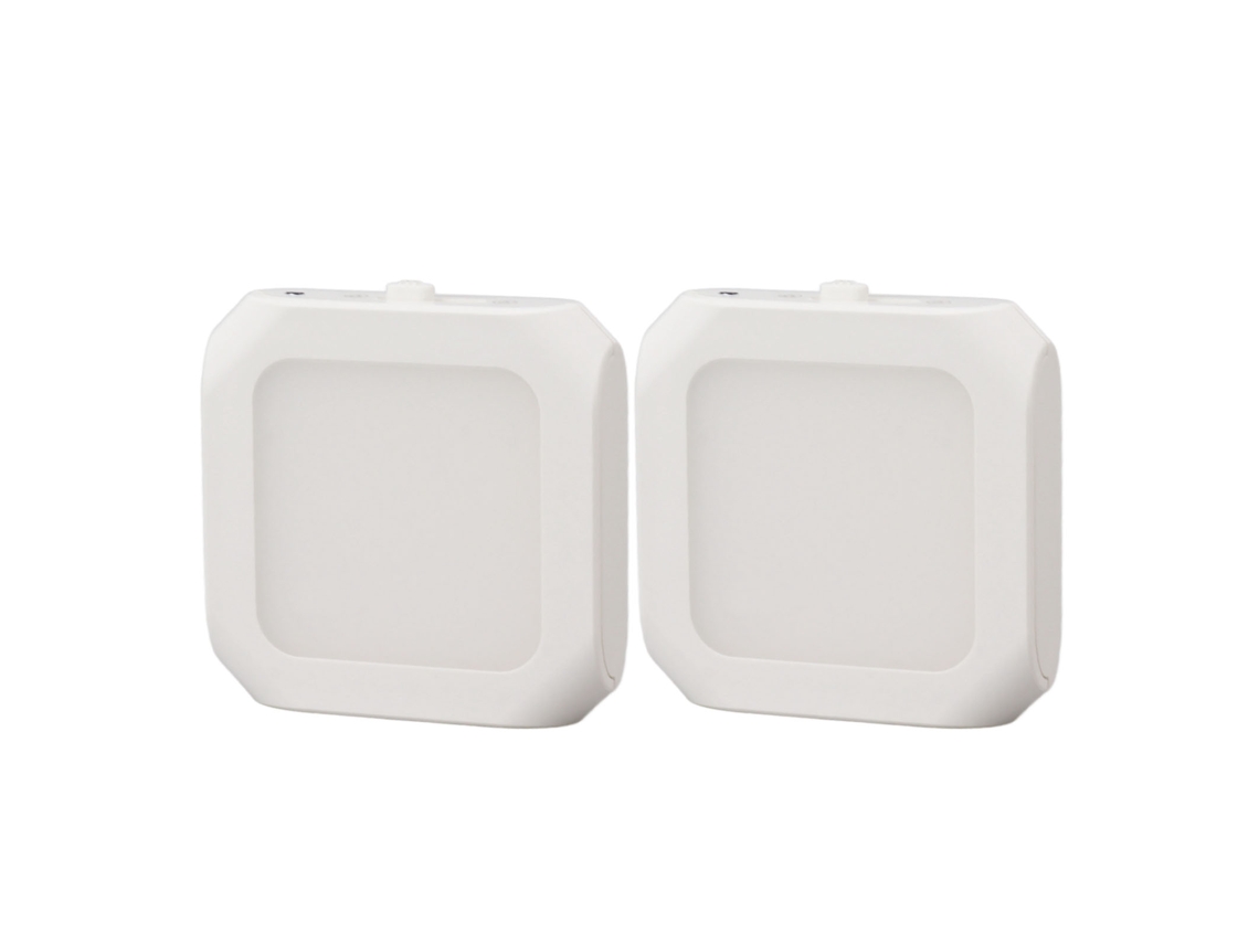 2pcs Lanterna de Noite LED com Sensor de Luz Auto e Dimmable