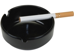 Fuma Cendrier De Mesa Redonda De Plástico Noir