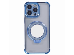 Capa Lateral Com Estampa De Coração E Suporte De Tpu Para Iphone 14 Pro Max Com Espelho