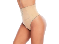 Shapewear Thong Feminino Controle Abdominal Calcinha Alta Modeladora Slimming Body Shaper Panty