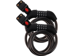 Pretyzoom 2 Unidades Cadeado De Combinação Para Bicicleta Com Cabo, Reforçado Com Aço Liga E Pvc, Para Segurança