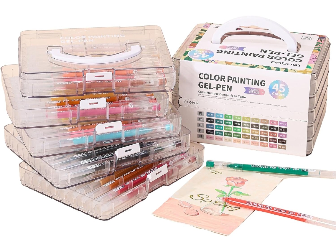 Conjunto De 45/72/99 Canetas Em Gel Coloridas, Multicoloridas, Com