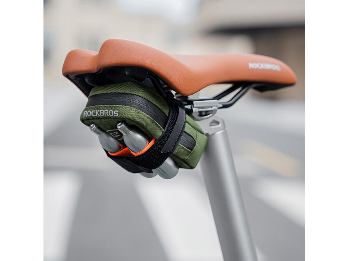 Bolsa De Selim Para Bicicleta Rockbros Preta Leve Com Capacidade Compacta De 3,5 Litros Portátil E Multifuncional Acessórios Para Bicicleta