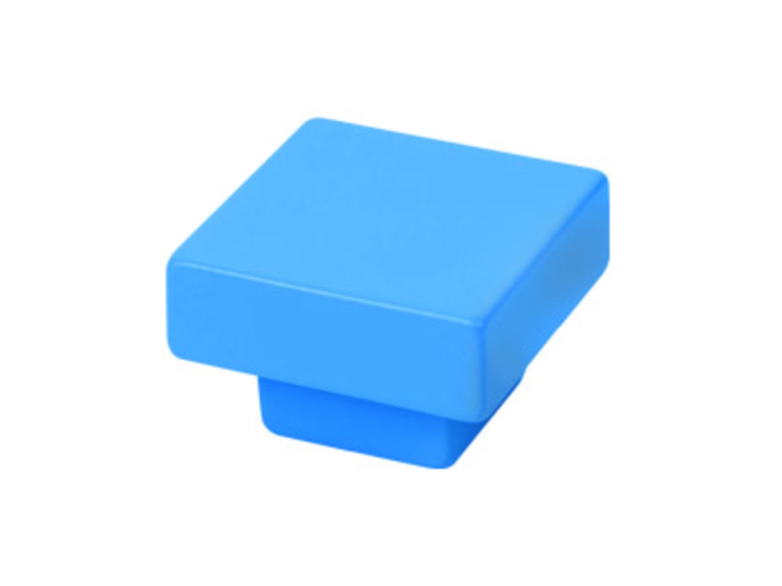 Puxador para Móveis em Abs 30x30 Mm de Diâmetro Pintado de Azul Pacote de 36 Peças HARDWAREXCHANGE