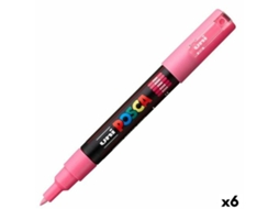 Marcador POSCA Pc-1M Cor de Rosa 6 Unidades