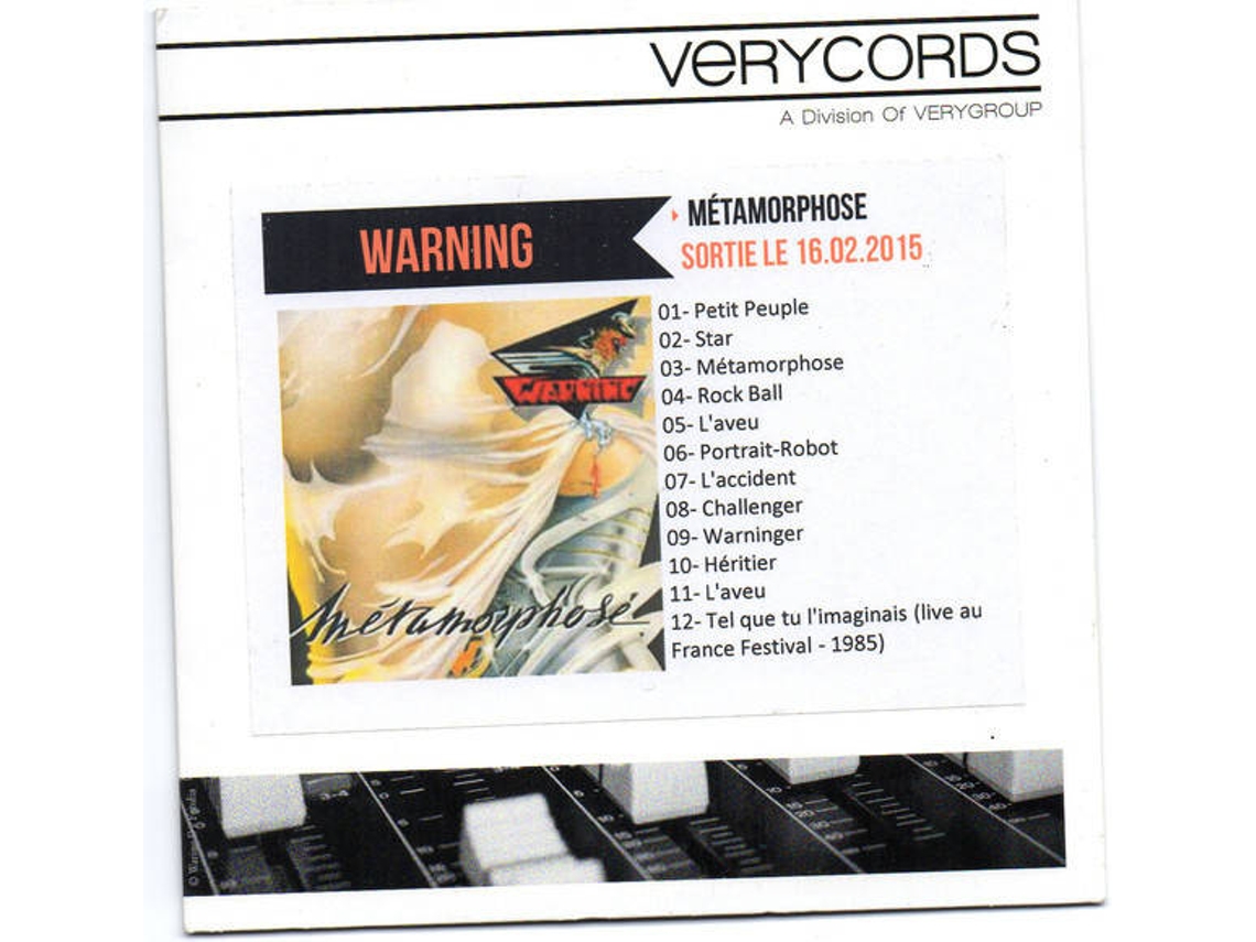 CD Warning  - Métaboles - Sur Le Même Accord - Symphonie N° 1 (1CDs)