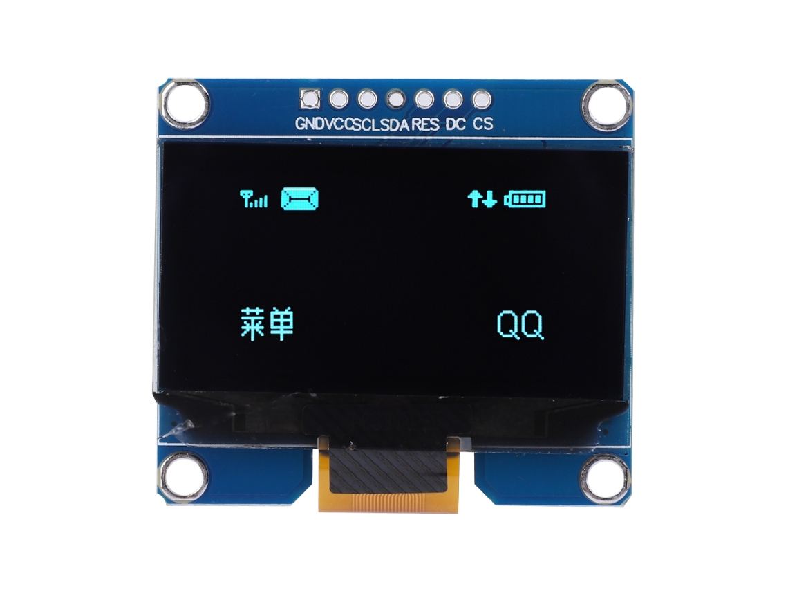 Módulo de Tela de 1,54 Polegadas 7pin Controlador Ssd1309 128x64 Interface Spi Azul