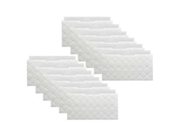 Lurelia Panos Esfregões Para Aspirador Robot Pack 12, Vm200, Vm190, Vm250, Vm252, Vm251, Vmp30, Vcm60, Vm252p10, 3 Cm