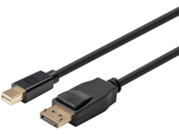 Cabo Mini DisplayPort Macho para DisplayPort Macho (1,8m)