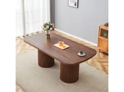 Conjunto de Mesa e Cadeira em Tecido de Cama, Estofada, Sem Braços, Encosto Curvo, 4 Peças SUNJOY