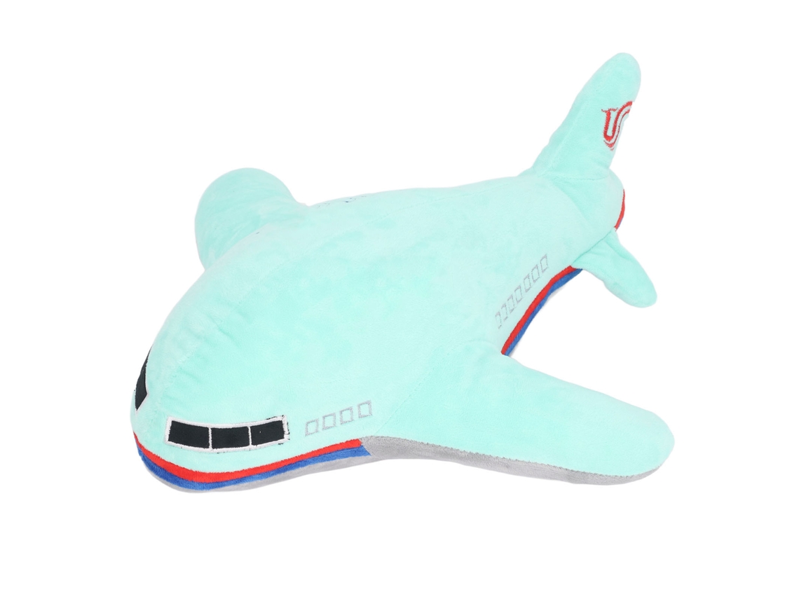 Mali brinquedo de Pelúcia Avião Suave para Crianças Travesseiro Decorativo Sofá Verde