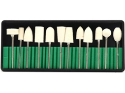 Conjunto De 12 Peças Lixa Feltro Lã Para Mini Furadeira (com Caixa)