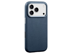 Capa X-level Para Iphone 17 Pro Max Magsafe Em Couro Pu Azul