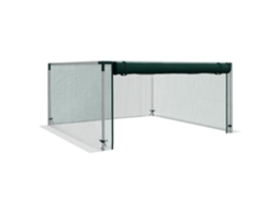 Rede De Proteção Para Plantas E Vegetais Com Zíper, 125x125x62,5cm, Verde/prata