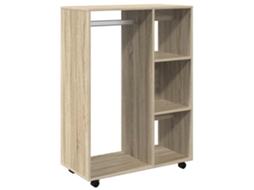 Conjunto 1 Wardrobe, Wardrobes Vidaxl Marrom Madeira Processada (n/a)
