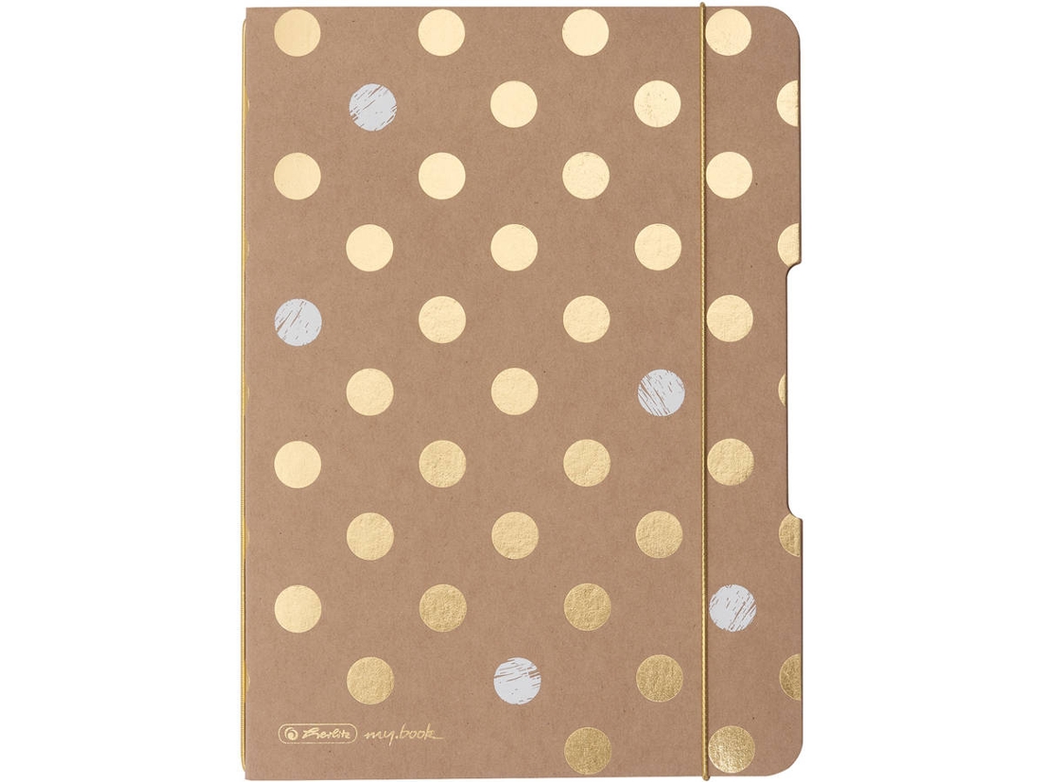 Caderno HERLITZ Pure Glam (A5 - 21x15x2cm - Dourado)