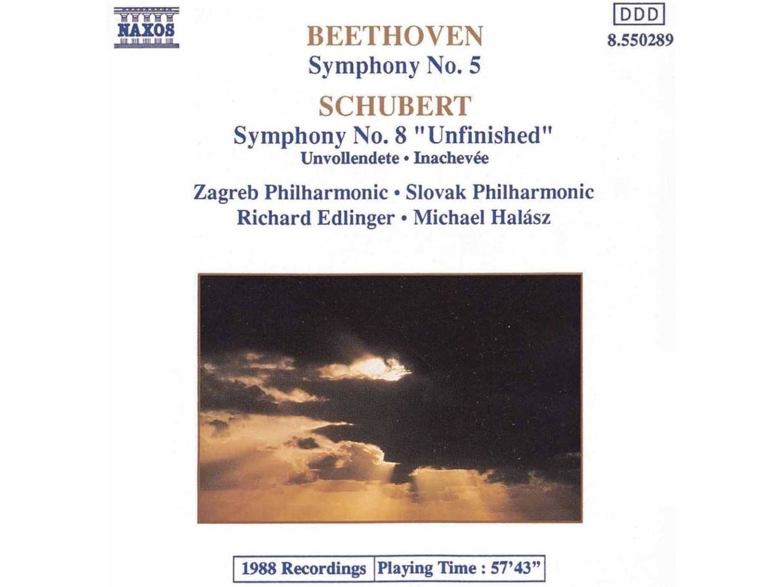 CD Edlinger/Halasz/PO Zagreb/+ - Sinfonie 5/Sinfonie 8"Unvollendete" (1CD)