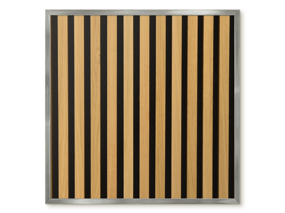Quadro de parede magnético com listras minimalistas para escritório Espelharte (50x50 cm)