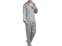 2026 pijama de Manga Larga para Homem Conjunto de Seda Suave e Luxuoso