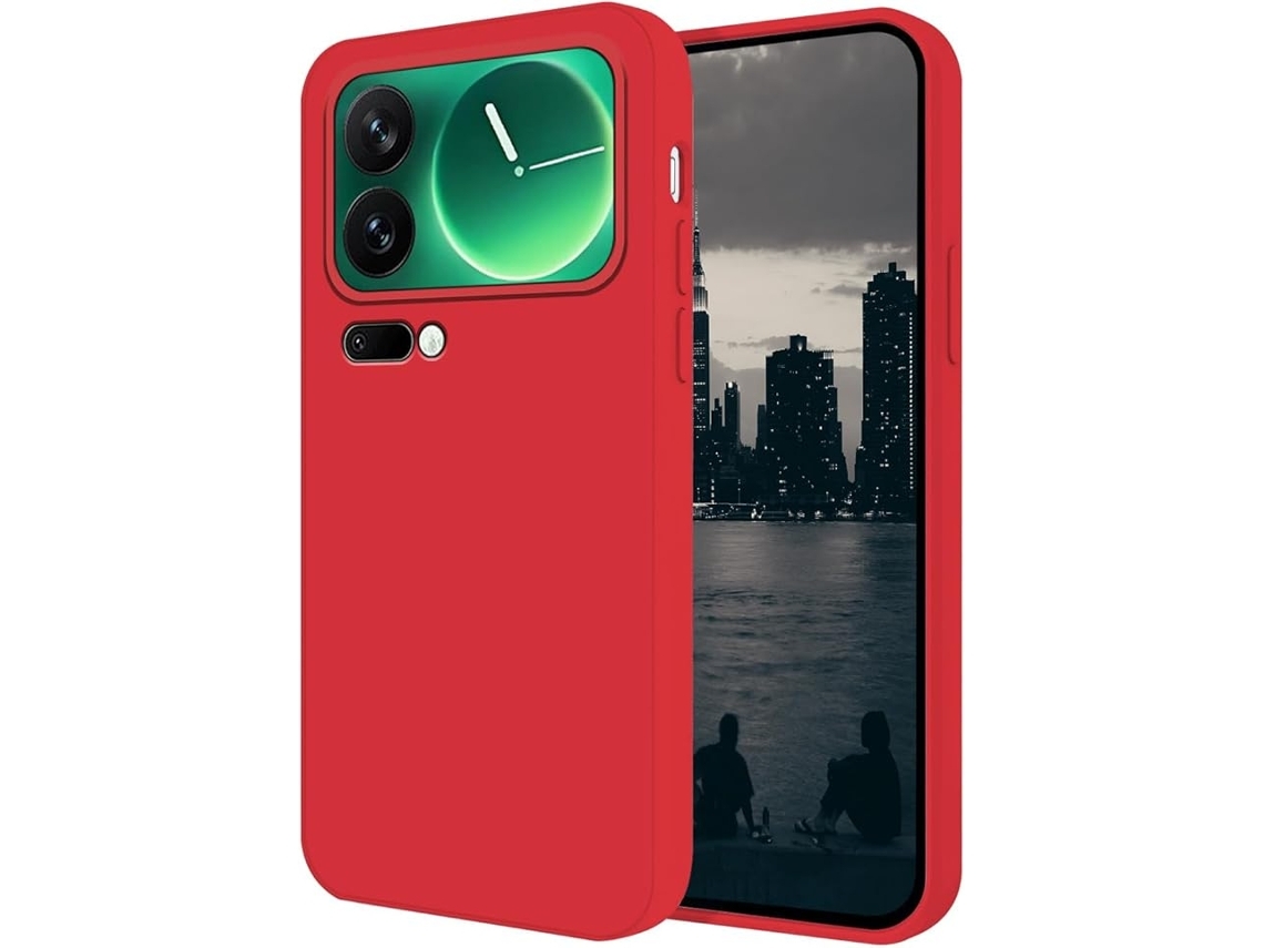Zsanfs Capa Silicone, Cor Vermelho