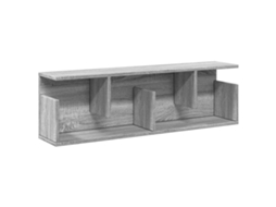 Wall Cabinet, Wall Cabinets Vidaxl Cinzeto Madeira Processada (100 X 20 X 30 Cm)