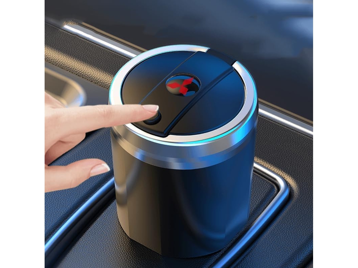 Cinzeiro Automotivo Para Mitsubishi, Cinzeiro Multifuncional Removível Com Tampa E Acessórios De Iluminação.