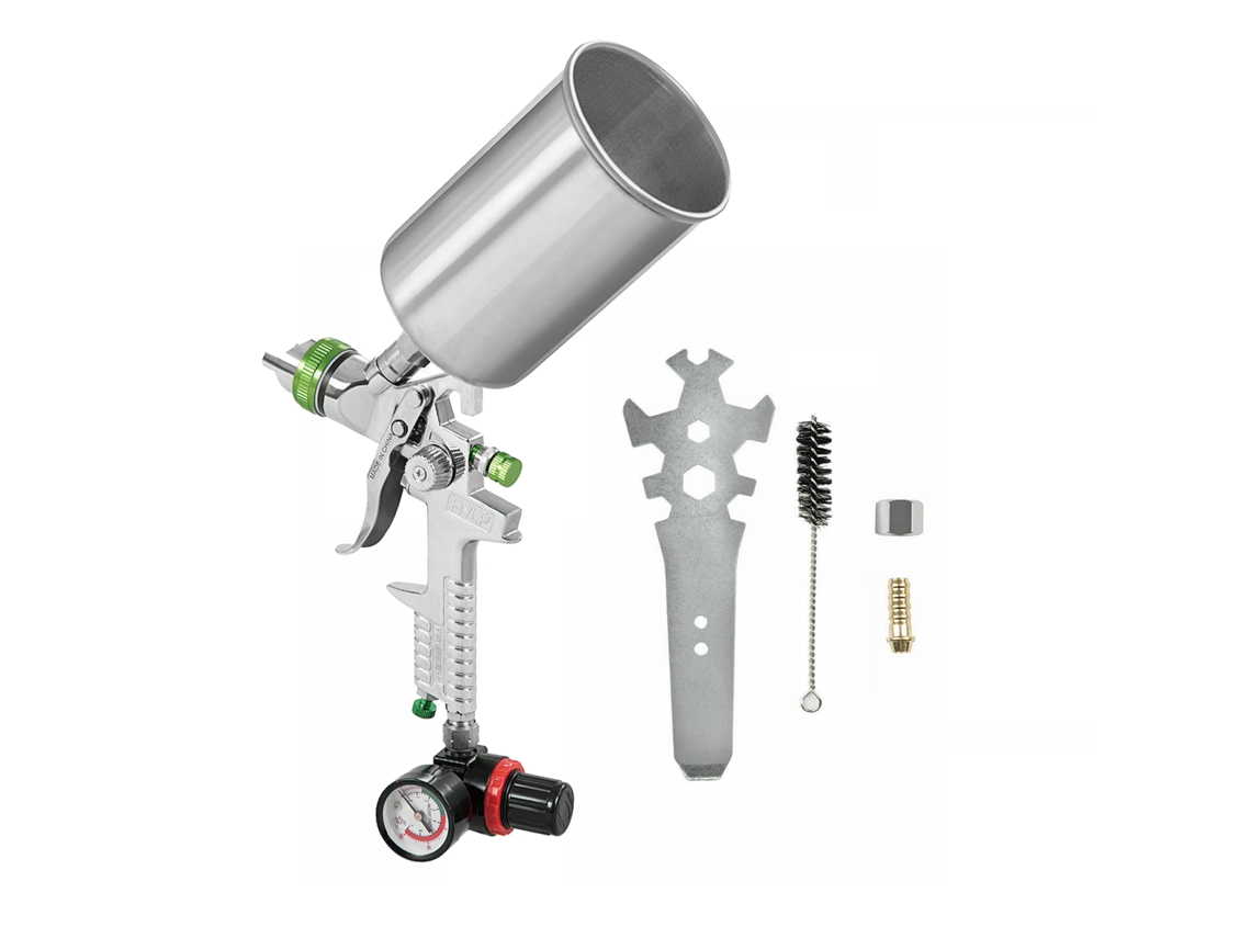Spray Gun Laxiscreed Hvlp Com Bico De 2,5 Mm Para Pintura De Alta Precisão E Acabamento Profissional