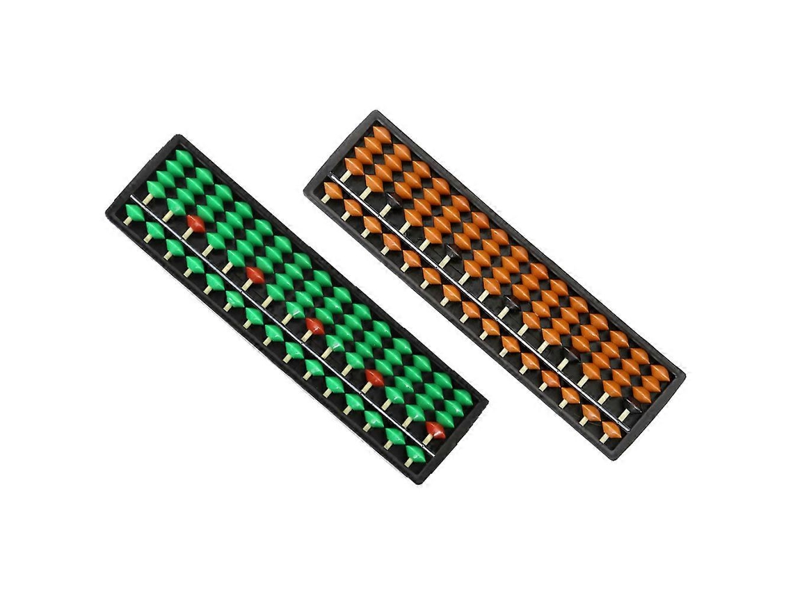 2pcs Educational Small Abacuses Multi-function Arithmetic Abacuses Traditional Counting Abacuses