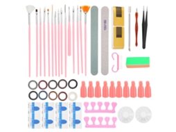 2026altiro-kit De Ferramentas De Manicura Com Removedor De Esmalte, Lixas, Fitas De Polimento E Pincéis De Arte De Unhas