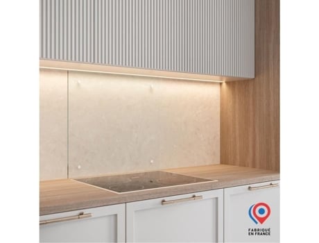 Credência Fundo De Coifa Aurys Vidro Transparente 700600 6 Mm 4 Furos