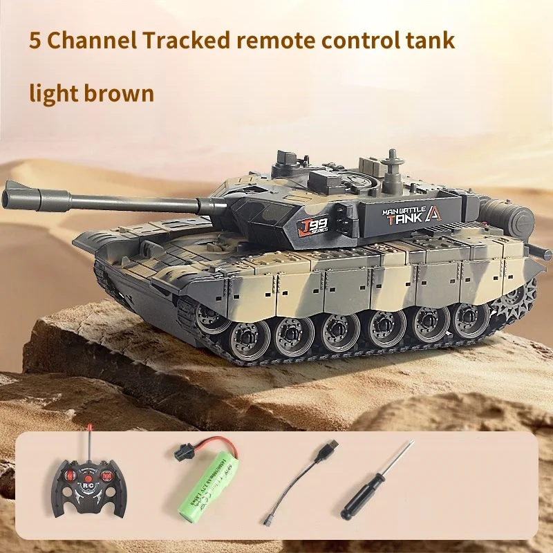 Tanque Infantil De Controle Remoto Com Som E Luzes, Um Presente Para Crianças, Um Brinquedo Elétrico Em Miniatura.
