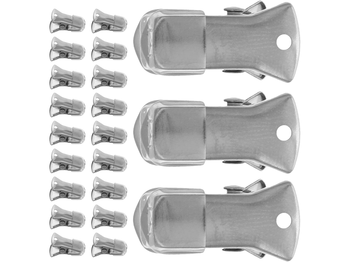 Mini Prendedores De Metal Estilo Jacaré Villcase, Antiderrapantes, Com Melhor Aderência, 30 Unidades, Design Refinado Em