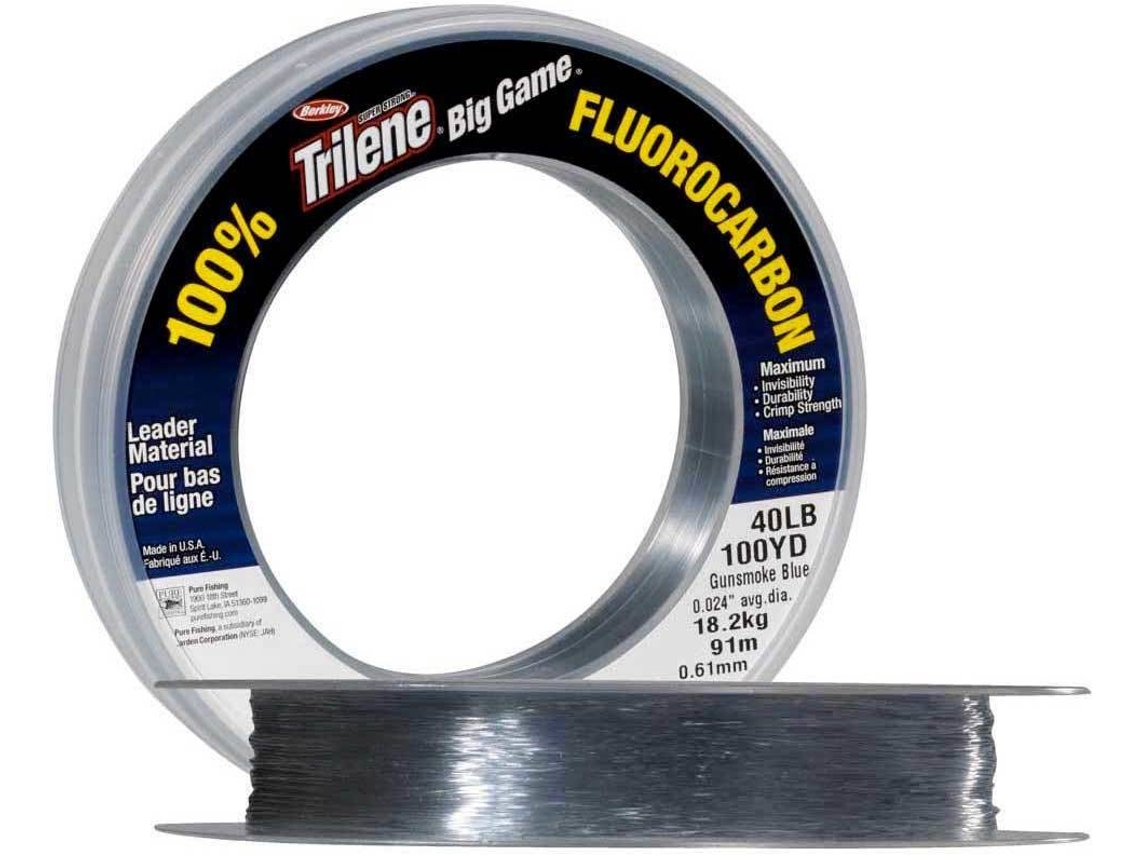 Linha de Pesca de fluorcarbono BERKLEY Big Game Fluoro Leader (0.460 mm - 0,50 mm)