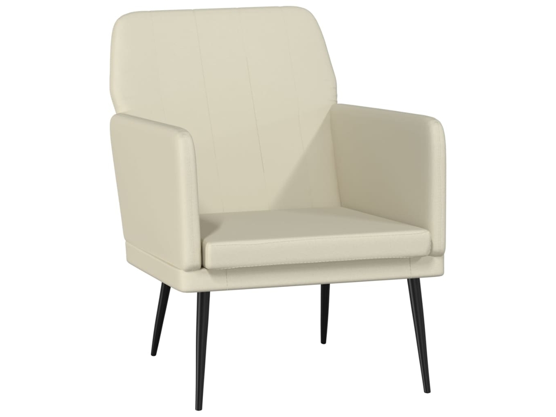 Armchair, Armchairs Vidaxl Creme Couro Artificial