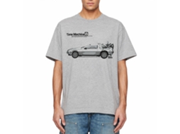 Rockinstone Back To The Future Movie Car Heather Gray Adult T-shirt Size:xxxl